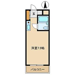 メゾン・ド・エル 1Kの間取図画像