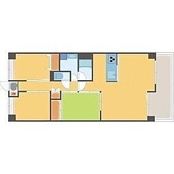 (株)クボタ崇徳院ハイツS 3LDKの間取図画像