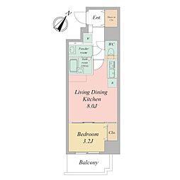 ArtizA尼崎立花 1LDKの間取図画像