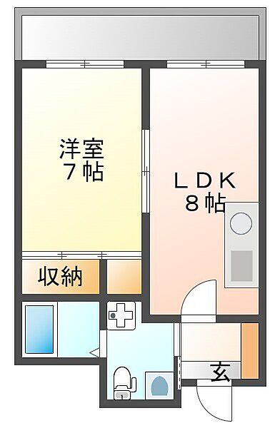 エスペランサ藤井II 313｜兵庫県尼崎市南武庫之荘２丁目(賃貸マンション1LDK・3階・39.60㎡)の写真 その2