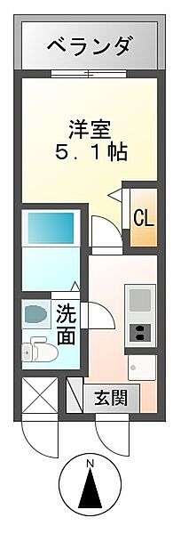 アリビオ立花II 703｜兵庫県尼崎市立花町１丁目(賃貸マンション1K・7階・19.14㎡)の写真 その2