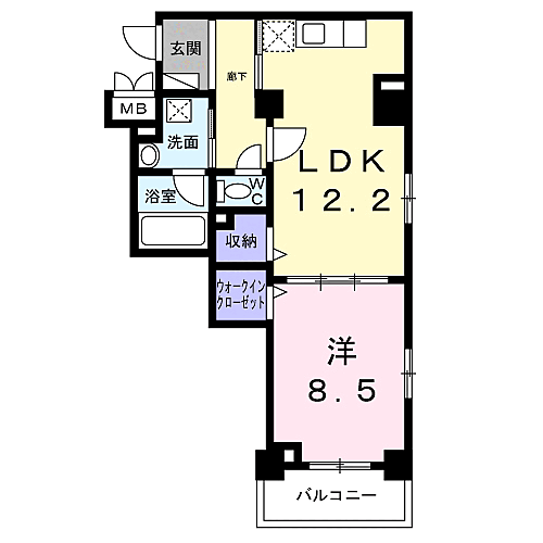 レジス城の堀 303｜兵庫県尼崎市下坂部２丁目(賃貸マンション1LDK・3階・53.37㎡)の写真 その2