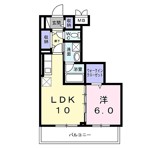 レジス城の堀 204｜兵庫県尼崎市下坂部２丁目(賃貸マンション1LDK・2階・42.48㎡)の写真 その2