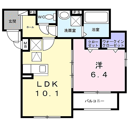 ラ・コリーヌ今福Ａ 102｜兵庫県尼崎市今福２丁目(賃貸アパート1LDK・1階・41.57㎡)の写真 その2