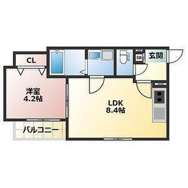 SERiRiA COMFORT KUISE 204｜兵庫県尼崎市杭瀬北新町３丁目(賃貸アパート1LDK・2階・30.83㎡)の写真 その2