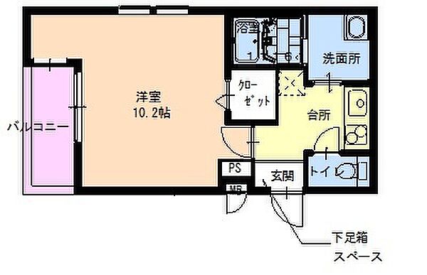 フジパレス北城内EAST 203｜兵庫県尼崎市北城内(賃貸アパート1K・2階・30.42㎡)の写真 その2