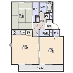 フォルテ 2LDKの間取図画像