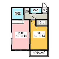 間取図画像 1DK