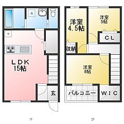 ハイデハウス 3LDKの間取図画像