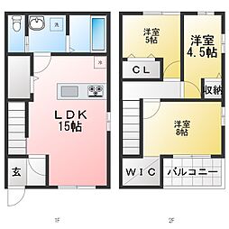 ハイデハウス 3LDKの間取図画像