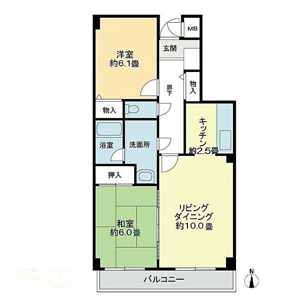 スカール西条 402｜愛媛県西条市神拝乙(賃貸マンション2LDK・4階・57.66㎡)の写真 その2