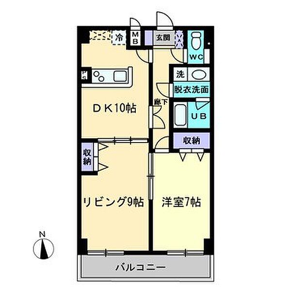 AXiS空港通 702｜愛媛県松山市空港通1丁目(賃貸マンション2LDK・7階・59.57㎡)の写真 その2