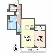 Crestieq 303 ｜ 愛媛県松山市桑原5丁目（賃貸マンション1LDK・3階・47.90㎡） その2