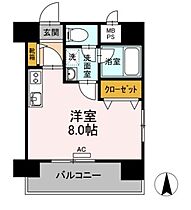 ペ・パサージュ平和 202 ｜ 愛媛県松山市平和通4丁目（賃貸マンション1R・2階・24.61㎡） その2