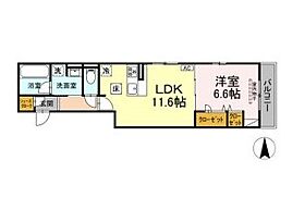 Asakawa1 102 ｜ 愛媛県松山市西石井1丁目（賃貸アパート1LDK・1階・45.32㎡） その2