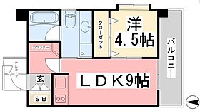 ヴェルデ・ビュー大手町 802 ｜ 愛媛県松山市大手町1丁目（賃貸マンション1LDK・8階・31.64㎡） その2