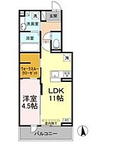 フェリシア朝生田 205 ｜ 愛媛県松山市朝生田町5丁目（賃貸アパート1LDK・2階・42.42㎡） その2