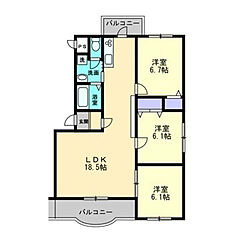 物件の間取り