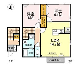間取図画像 2LDK