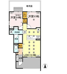 間取図画像 2LDK