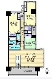 アルファステイツ千舟町通り 3LDKの間取図画像
