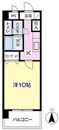 CITYSPIRE東石井 1Kの間取図画像