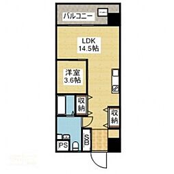 コヴェントガーデン二番町 1LDKの間取図画像