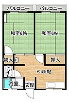 シティハイムさこ 201 ｜ 和歌山県日高郡美浜町大字和田691-5（賃貸アパート2K・2階・34.00㎡） その2