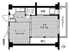 ビレッジハウス藤田2号棟 0301 ｜ 和歌山県御坊市藤田町藤井1905-2（賃貸マンション1DK・3階・28.98㎡） その2