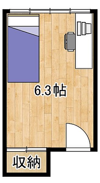 HOUSE S 101｜和歌山県御坊市薗(賃貸アパート1R・1階・10.41㎡)の写真 その3