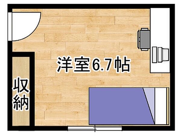 HOUSE S 205｜和歌山県御坊市薗(賃貸アパート1R・2階・11.27㎡)の写真 その3