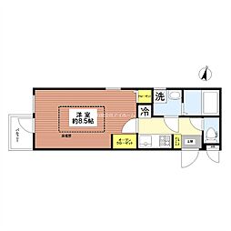 Casadelcielo 1Kの間取図画像