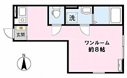 コンフォース大島 ワンルームの間取図画像