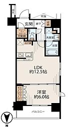 日神パレステージ大島 1LDKの間取図画像