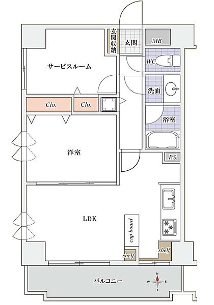間取りを拡大表示