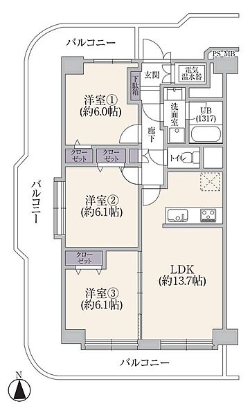 間取りを拡大表示