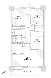 ライオンズガーデンシティ成田 4LDKの間取図画像