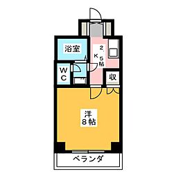 ガーデンハイツ 1Kの間取図画像