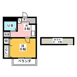 間取図画像 1K