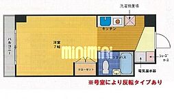 エストレージャ湘南 ワンルームの間取図画像
