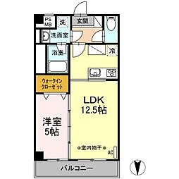 TERRACEWELLNESS 1LDKの間取図画像