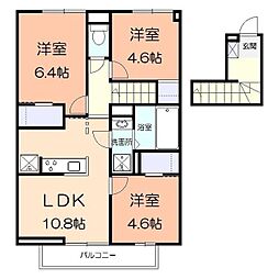 ソレイユ湘南太平台A 3LDKの間取図画像