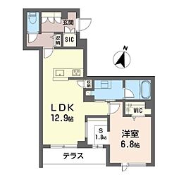 スピラーレ・マレ 1SLDKの間取図画像