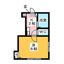 間取図画像 1K