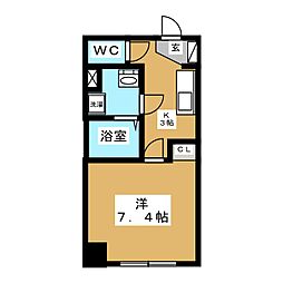 間取図画像 1K