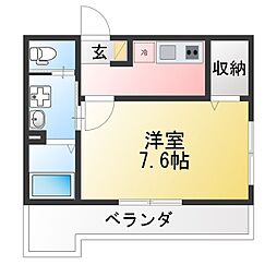 THE SUITE 横浜六浦 1Kの間取図画像