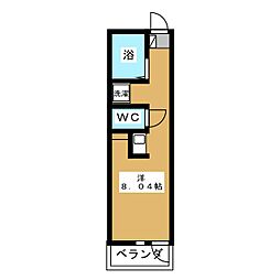 ココペリハウス1 ワンルームの間取図画像