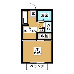 間取図画像 1K