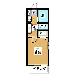 間取図画像 1K