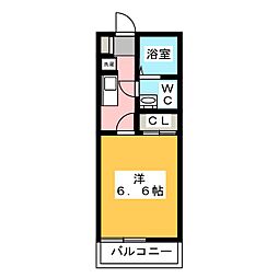 メイデン・ボヤージュ 1Kの間取図画像